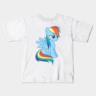 Rainbow Dash sitting Kids T-Shirt